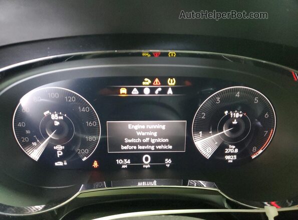 SJAAT2ZV8PC020500 2023 BENTLEY BENTAYGA Черный Вид щитка приборов