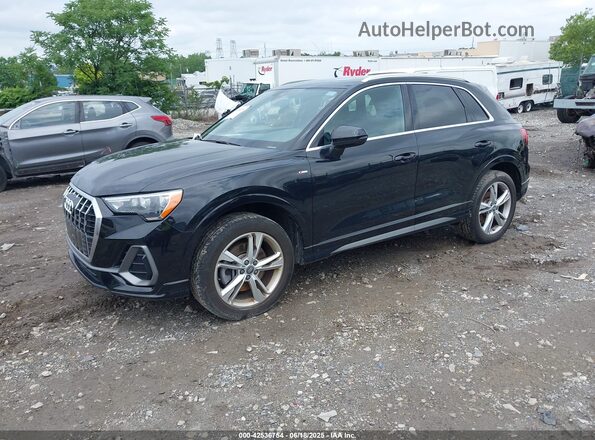 WA1DECF31L1064787 2020 AUDI Q3 Black წინა მარცხენა ხედი სამი მეოთხედიდან