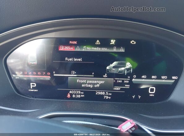 WAUC4CF57PA009866 2023 AUDI S5 Gray Widok tylnych siedzeń