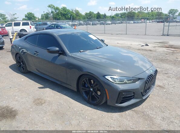 WBA13AR06MCF85269 2021 BMW M4 Gray Delantero derecho