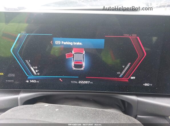 WBS43AY06PFP30384 2023 BMW M3 Gray Vista de los asientos traseros