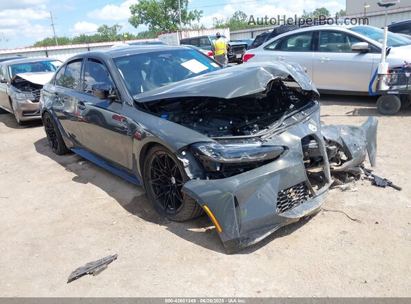 WBS43AY06PFP30384 2023 BMW M3 Gray Delantero derecho