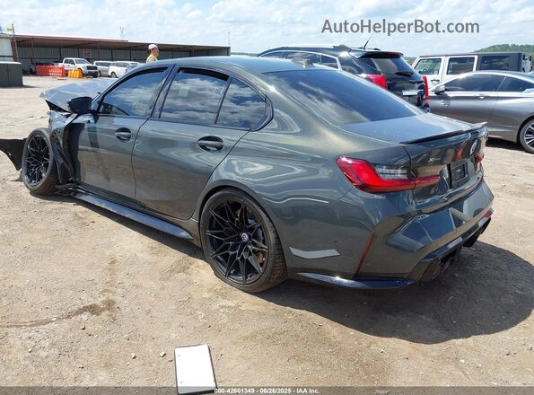 WBS43AY06PFP30384 2023 BMW M3 Gray Trasero izquierdo