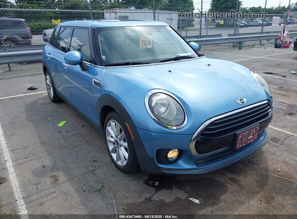 WMWLU1C54H2F27554 2017 MINI CLUBMAN Light Blue Передняя правая четверть