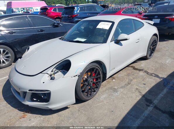 WP0AB2A98JS123719 2018 PORSCHE 911 Gray წინა მარცხენა ხედი სამი მეოთხედიდან