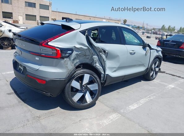 YV4ER3GL0R2103611 2024 VOLVO C40 RECHARGE PURE ELECTRIC Серый Задняя правая четверть