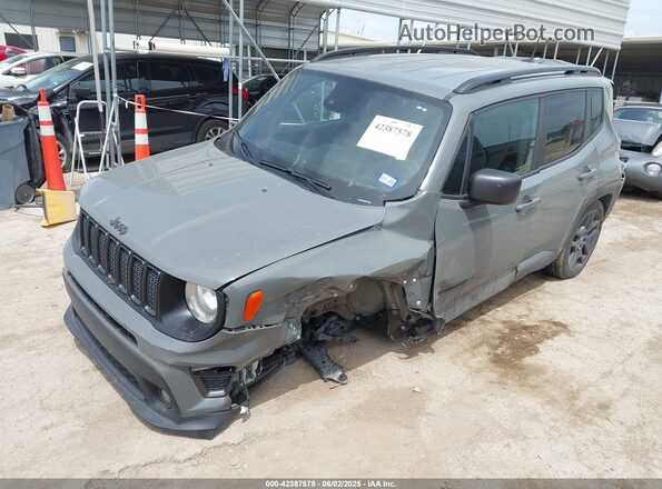 ZACNJDBBXMPN28392 2021 JEEP RENEGADE Gray Առջևի ձախ երեք քառորդ տեսարան