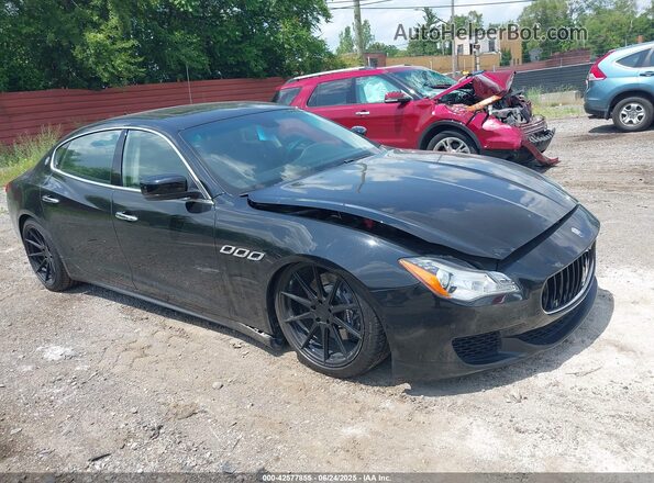 ZAM56RPA1G1166180 2016 MASERATI QUATTROPOR Black Передня права чверть