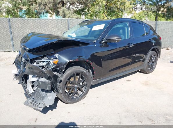 ZASPAJAN9M7D08400 2021 ALFA ROMEO STELVIO Black Front left
