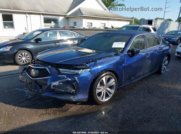 19UUB5F60MA010663 2021 ACURA TLX Blue Передня ліва чверть