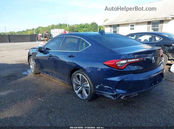 19UUB5F60MA010663 2021 ACURA TLX Blue Задня ліва чверть