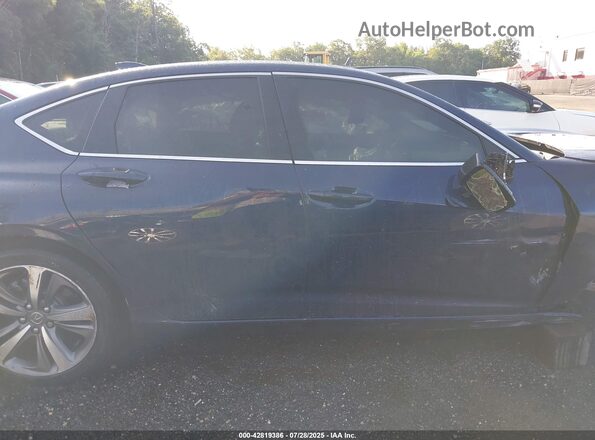 19UUB5F60MA010663 2021 ACURA TLX Blue Вид щитка приладів