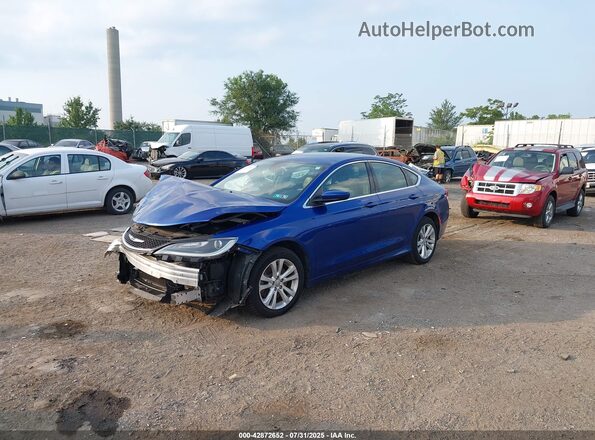 1C3CCCAG8HN511282 2017 CHRYSLER 200 Синий Передняя левая четверть