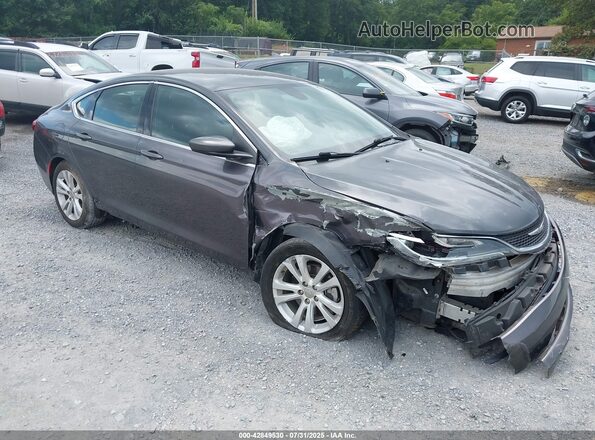1C3CCCFB6HN505591 2017 CHRYSLER 200 Серый Передняя правая четверть