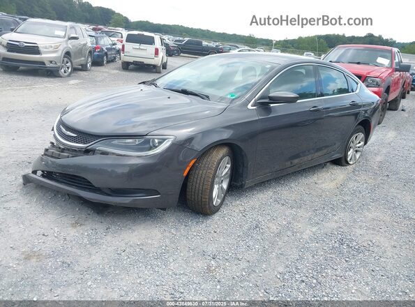 1C3CCCFB6HN505591 2017 CHRYSLER 200 Серый Передняя левая четверть