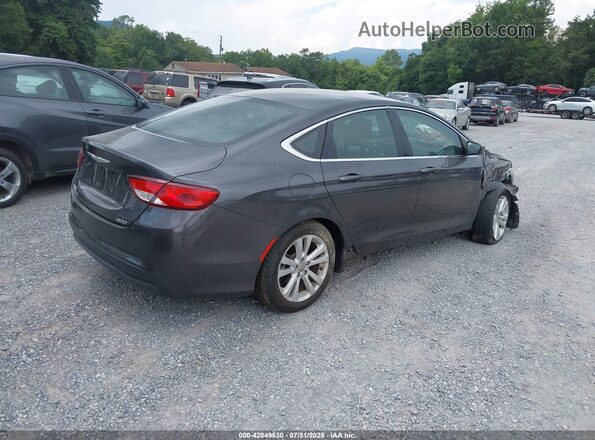 1C3CCCFB6HN505591 2017 CHRYSLER 200 Серый Задняя правая четверть