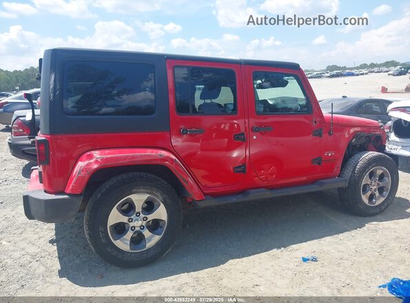 1C4BJWEG9GL117292 2016 JEEP WRANGLER UNLIMITED Красный Вид задней части салона