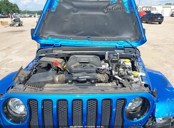 1C4HJXEN0NW207960 2022 JEEP WRANGLER UNLIMITED Blue Widok z tyłu