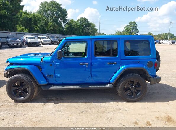 1C4HJXEN0NW207960 2022 JEEP WRANGLER UNLIMITED Blue Widok wnętrza 360 stopni