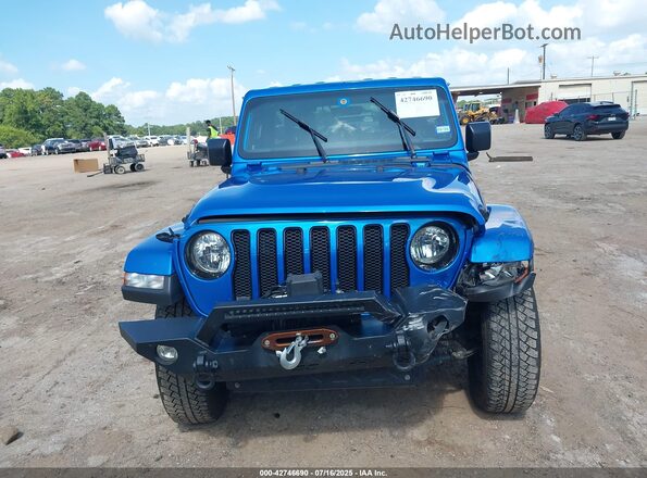 1C4HJXEN0NW207960 2022 JEEP WRANGLER UNLIMITED Blue Widok zestawu wskaźników