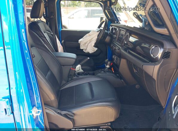1C4HJXEN0NW207960 2022 JEEP WRANGLER UNLIMITED Blue Widok wnętrza z przodu