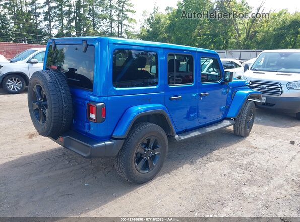 1C4HJXEN0NW207960 2022 JEEP WRANGLER UNLIMITED Blue Tył prawy