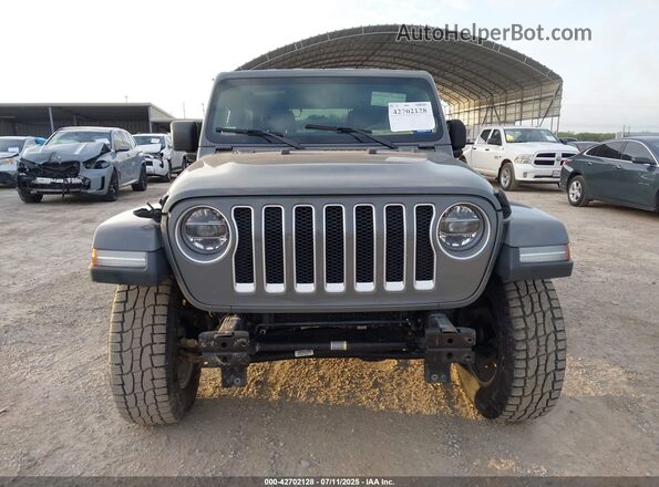 1C4HJXEN6LW223108 2020 JEEP WRANGLER UNLIMITED Серый Вид задней части салона