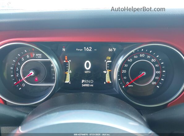 1C4HJXFG2LW288988 2020 JEEP WRANGLER UNLIMITED White Widok tylnych siedzeń