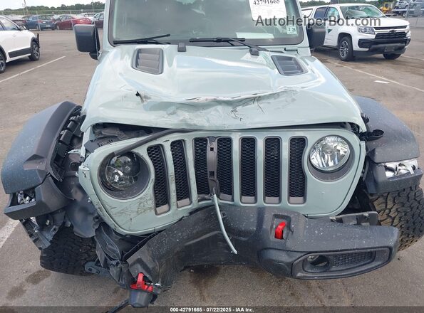 1C4HJXFN4PW603083 2023 JEEP WRANGLER Зеленый Вид спереди