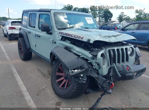1C4HJXFN4PW603083 2023 JEEP WRANGLER Зеленый Передняя правая четверть