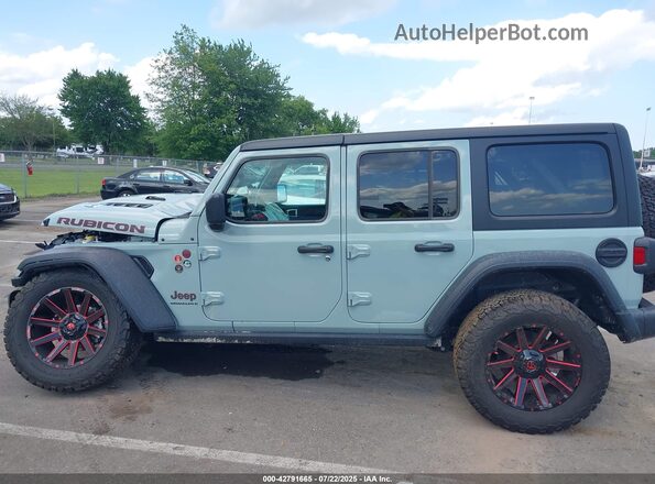 1C4HJXFN4PW603083 2023 JEEP WRANGLER Зеленый Вид задней части салона