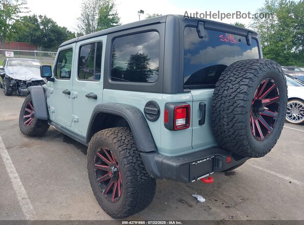 1C4HJXFN4PW603083 2023 JEEP WRANGLER Зеленый Задняя левая четверть