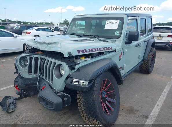 1C4HJXFN4PW603083 2023 JEEP WRANGLER Зеленый Передняя левая четверть