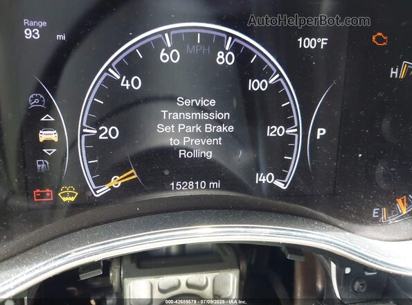 1C4RJEBGXGC335304 2016 JEEP GRAND CHEROKEE Gray Widok tylnych siedzeń
