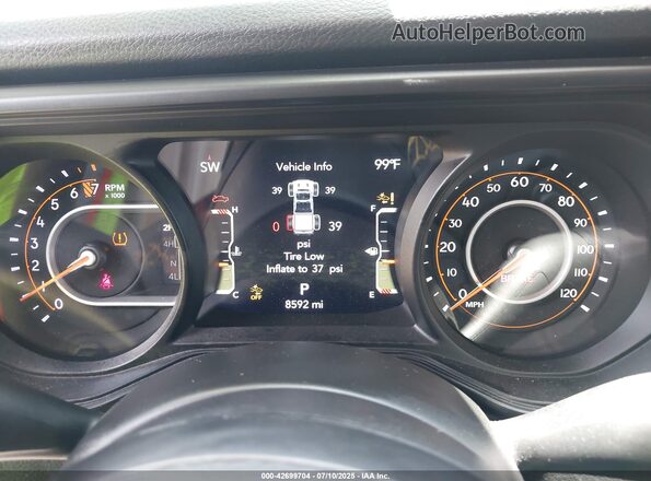 1C6HJTAG9RL126809 2024 JEEP GLADIATOR Gray Widok tylnych siedzeń
