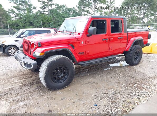 1C6JJTAG0ML506163 2021 JEEP GLADIATOR Красный Передняя левая четверть