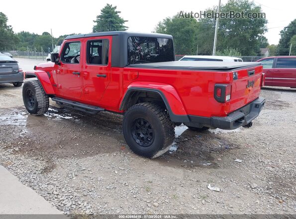 1C6JJTAG0ML506163 2021 JEEP GLADIATOR Красный Задняя левая четверть