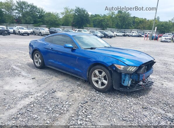 1FA6P8AMXH5342968 2017 FORD MUSTANG Синий Передняя правая четверть
