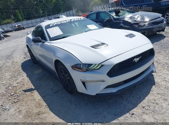 1FA6P8TH2M5151703 2021 FORD MUSTANG Белый Передняя правая четверть
