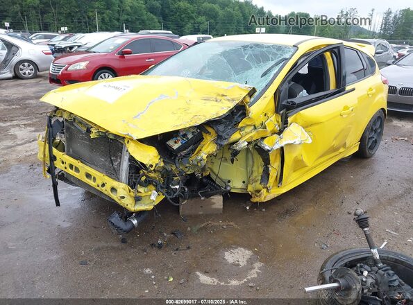 1FADP3L98JL209114 2018 FORD FOCUS ST Желтый Передняя левая четверть