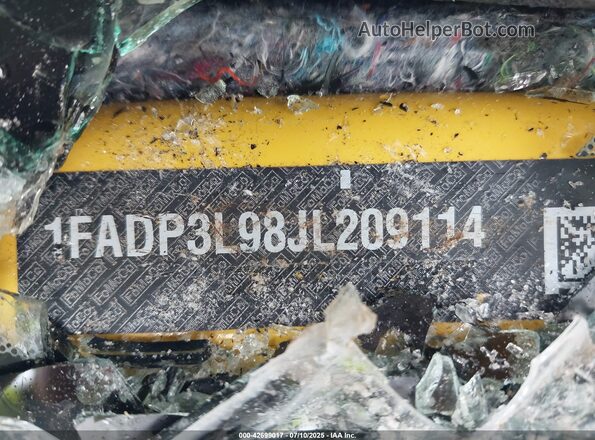 1FADP3L98JL209114 2018 FORD FOCUS ST Желтый Вид подкапотного пространства