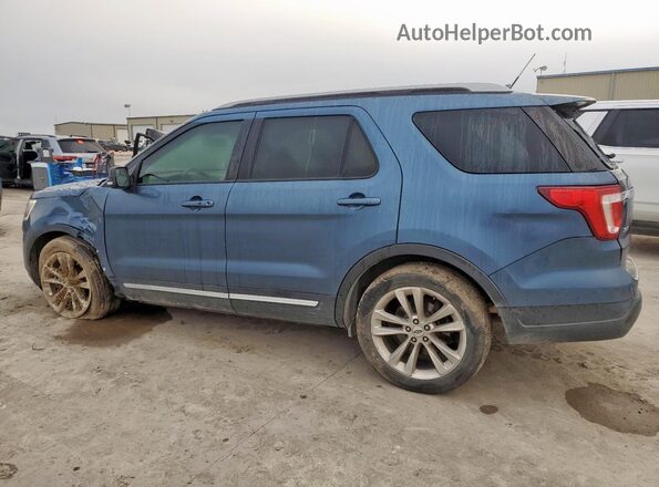 1FM5K7D80JGA79053 2018 FORD FORD EXPLORER Синий Задняя левая четверть