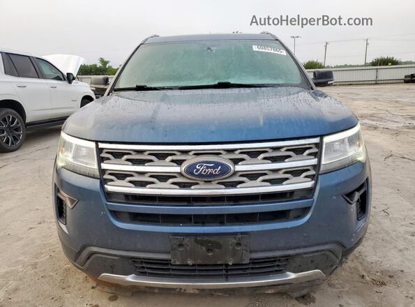 1FM5K7D80JGA79053 2018 FORD FORD EXPLORER Синий Вид спереди