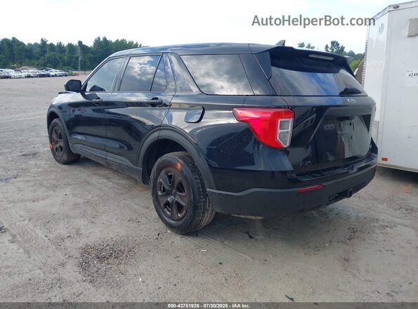 1FM5K8AB6NGC29906 2022 FORD POLICE INTERCEPTOR Черный Задняя левая четверть