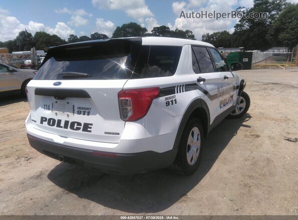 1FM5K8AB9LGC64050 2020 FORD POLICE INTERCEPTOR White Trasero derecho