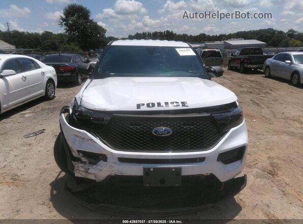 1FM5K8AB9LGC64050 2020 FORD POLICE INTERCEPTOR White Vista del cuadro de instrumentos