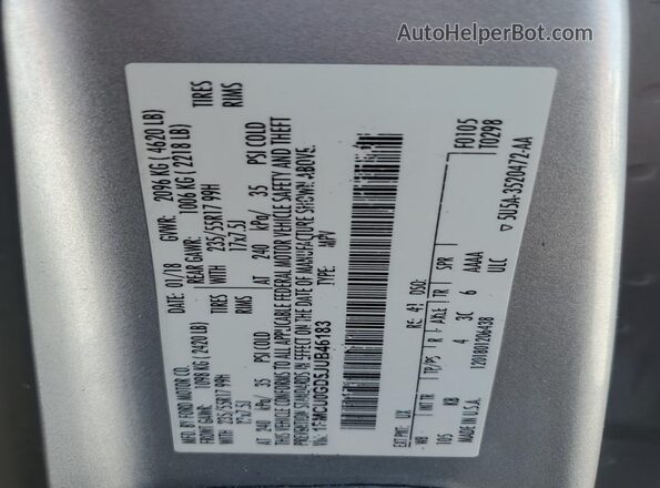 1FMCU0GD5JUB46183 2018 FORD ESCAPE Серебряный Панорамный вид салона 360°