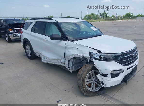 1FMSK7DH6PGB17784 2023 FORD FORD EXPLORER Белый Передняя правая четверть
