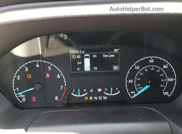 1FTBR1Y8XRKB03474 2024 FORD TRANSIT White Instrument cluster view