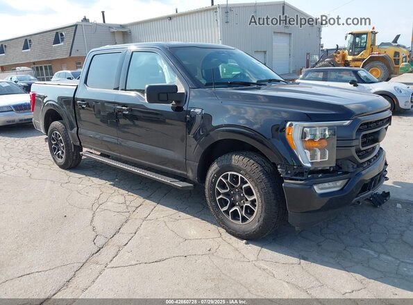 1FTEW1EP5MFC11956 2021 FORD F150 Black წინა მარჯვენა